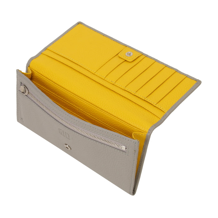&ID|ファスナーポケット付 薄型長財布