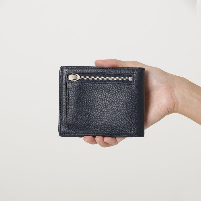 &ID|ファスナーポケット付 薄型二つ折り財布