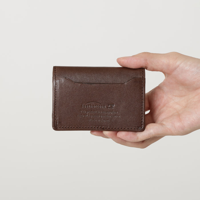leathertone|栃木レザー カードポケット付きボックス小銭入れ 日本製