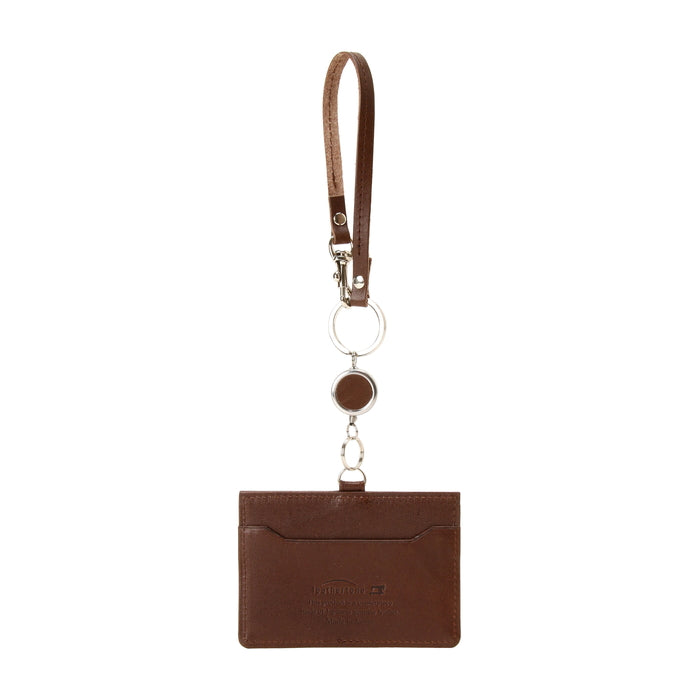 leathertone|栃木レザー リール付きパスケース 定期入れ IDケース 日本製