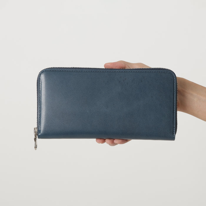 leathertone|栃木レザー ラウンドファスナー長財布 日本製