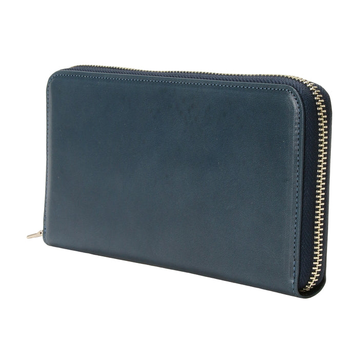 leathertone|栃木レザー ラウンドファスナー長財布 日本製
