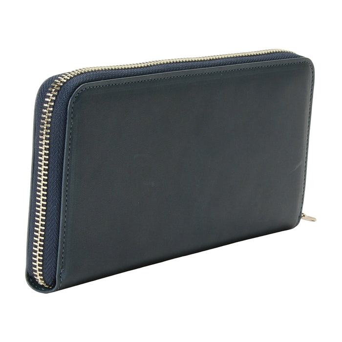 leathertone|栃木レザー ラウンドファスナー長財布 日本製
