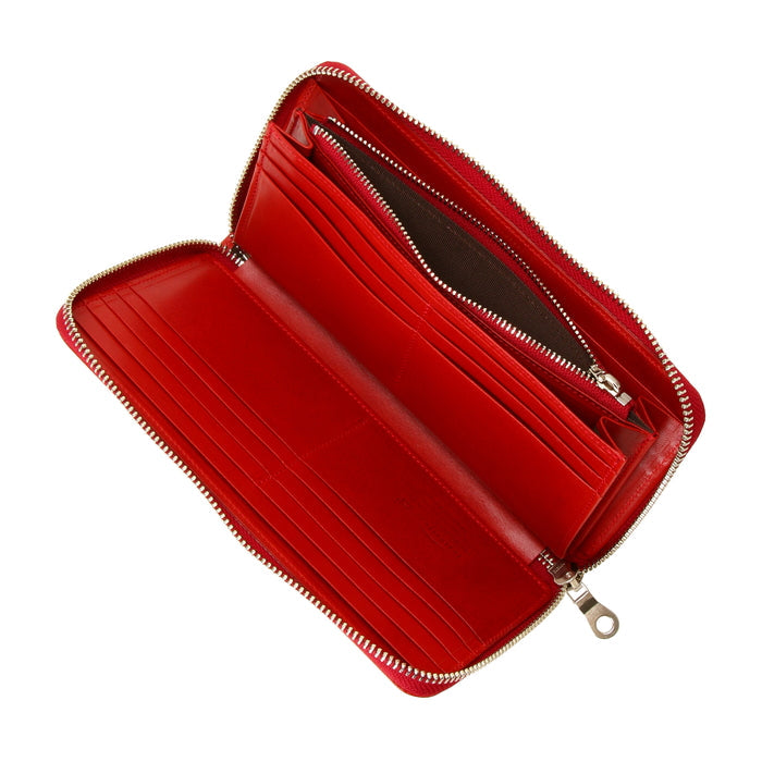 leathertone|栃木レザー ラウンドファスナー長財布 日本製