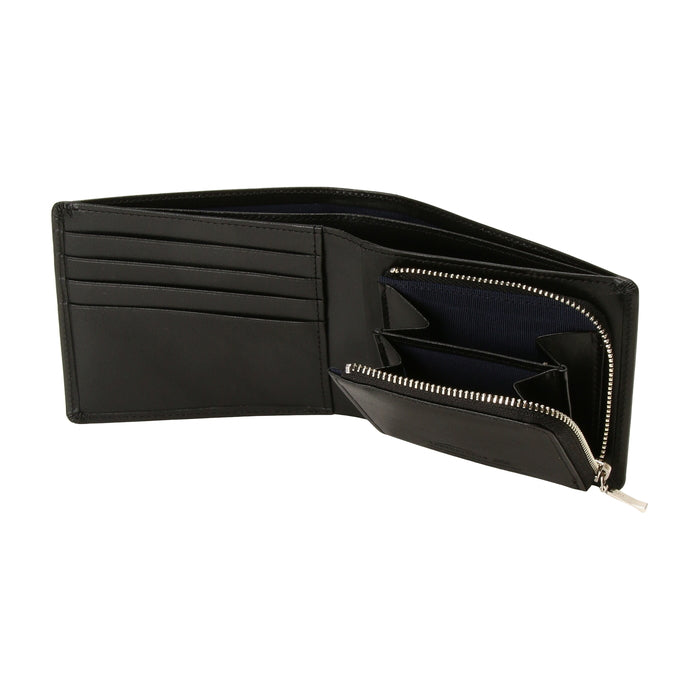 leathertone|栃木レザー L字ファスナー小銭入れ付き 2つ折り財布 日本製