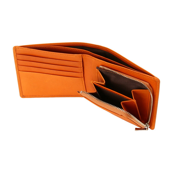 leathertone|栃木レザー L字ファスナー小銭入れ付き 2つ折り財布 日本製