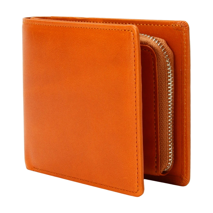 leathertone|栃木レザー L字ファスナー小銭入れ付き 2つ折り財布 日本製