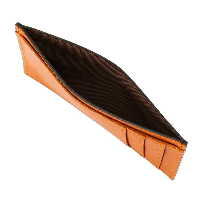 leathertone|栃木レザー グレンチェック型押し フラグメントケース 日本製