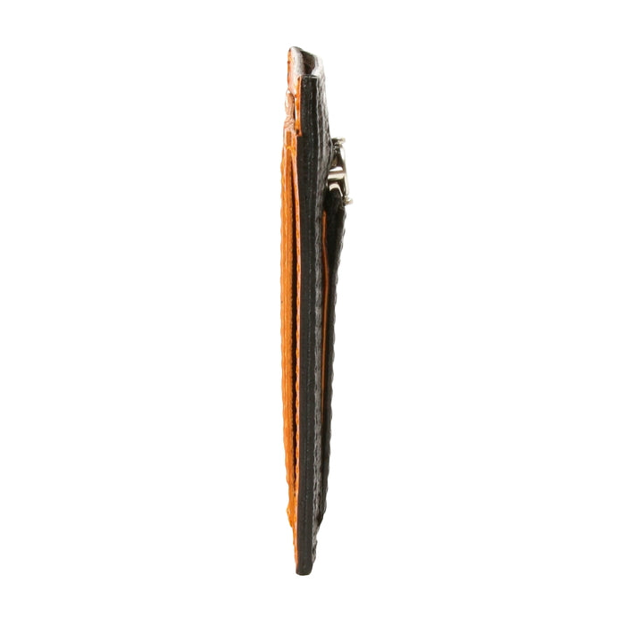 leathertone|栃木レザー グレンチェック型押し フラグメントケース 日本製