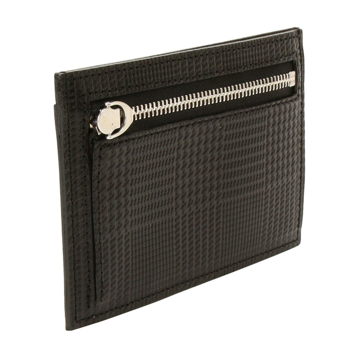 leathertone|栃木レザー グレンチェック型押し フラグメントケース 日本製