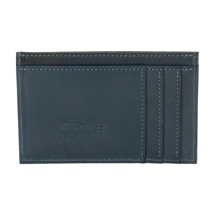 leathertone|栃木レザー グレンチェック型押し フラグメントケース 日本製