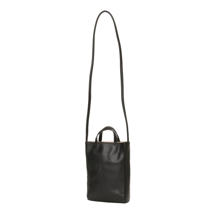 leathertone|手提げハンドル付ワンマイルポーチ ミニショルダーバッグ