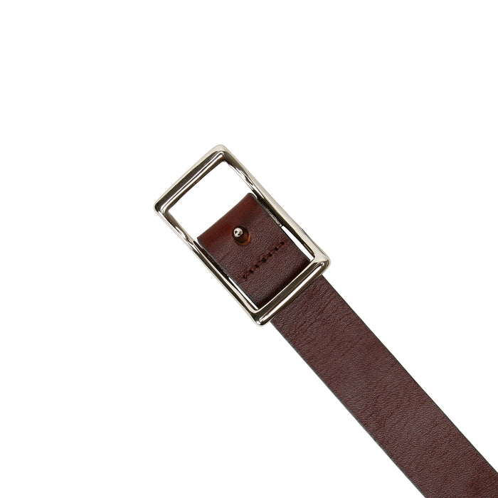 leathertone|栃木レザーサマーオイルベルト 25mm幅 センターピンバックル