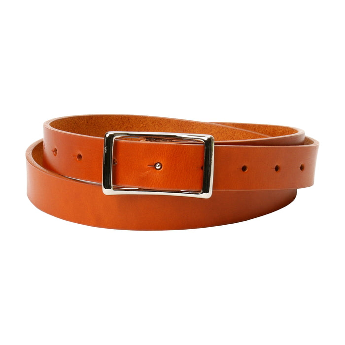 leathertone|栃木レザーサマーオイルベルト 25mm幅 センターピンバックル