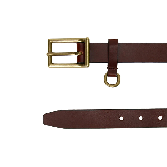 leathertone|栃木レザーサマーオイルベルト 25mm幅 Dかん付ギャリソンバックル