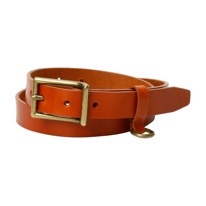 leathertone|栃木レザーサマーオイルベルト 25mm幅 Dかん付ギャリソンバックル