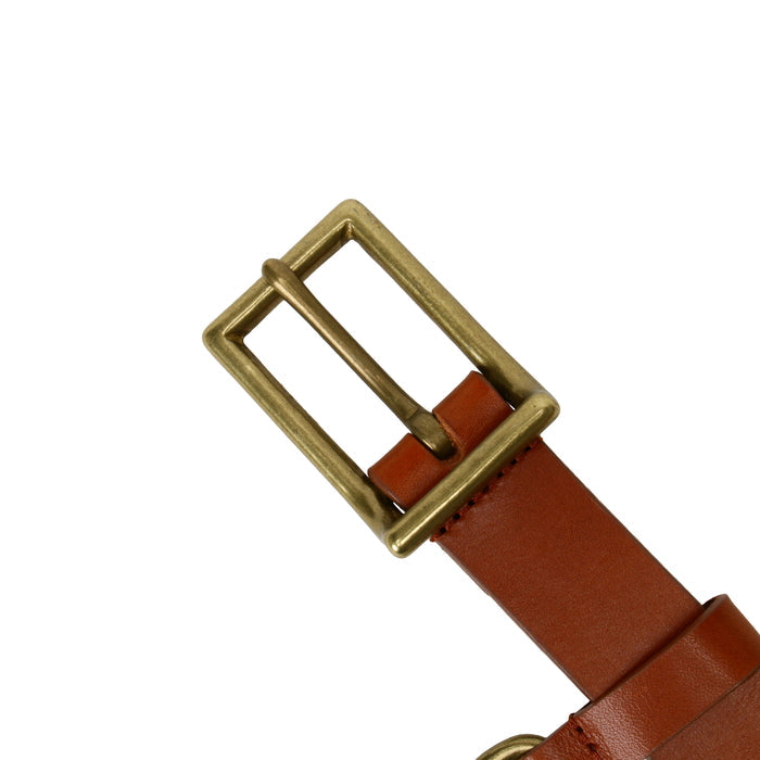leathertone|栃木レザーサマーオイルベルト 25mm幅 Dかん付ギャリソンバックル
