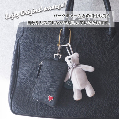 leathertone｜天然石シリーズ　カラビナ付ポーチ