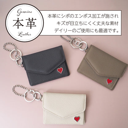 leathertone｜天然石シリーズ　小物入れ付定期入れ