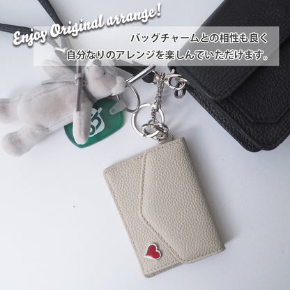 leathertone｜天然石シリーズ　小物入れ付定期入れ