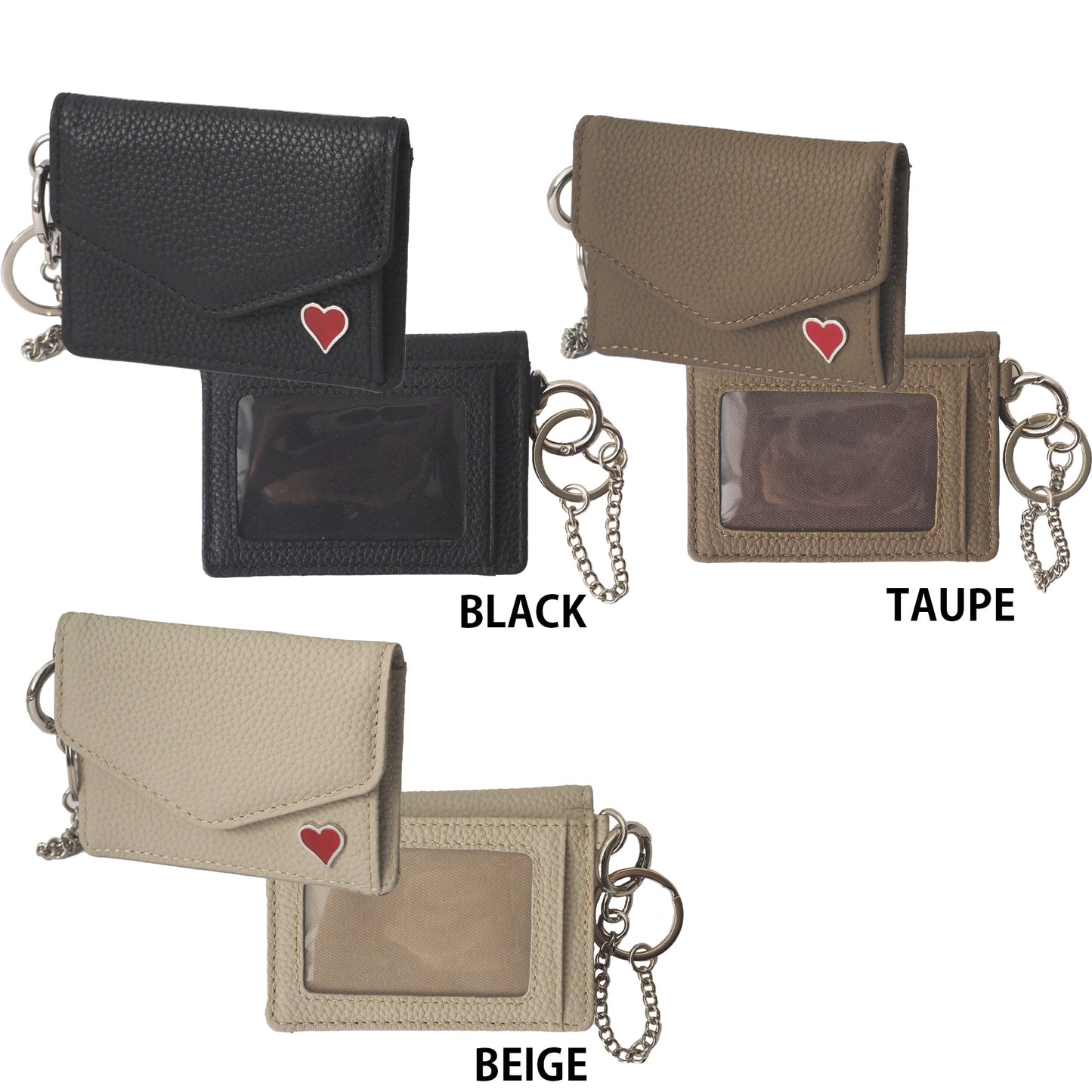 leathertone｜天然石シリーズ　小物入れ付定期入れ