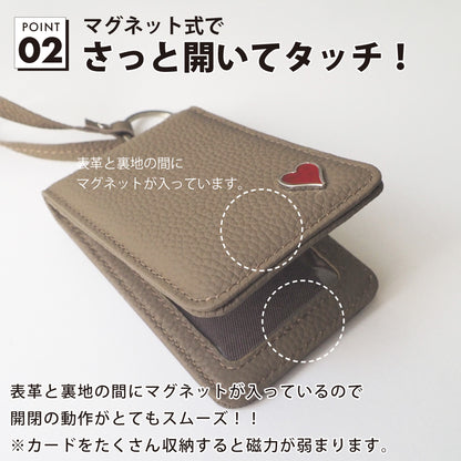 leathertone｜天然石シリーズ　二つ折り定期入れ