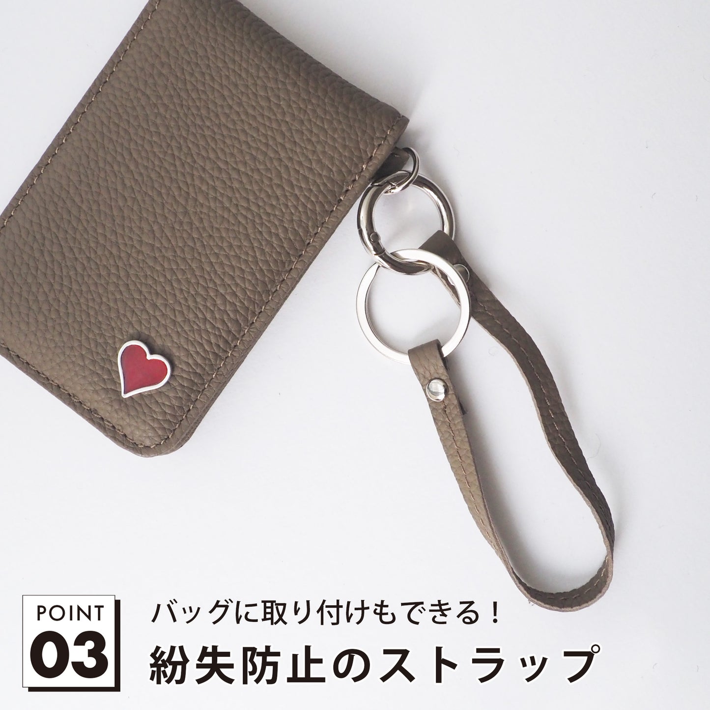 leathertone｜天然石シリーズ　二つ折り定期入れ