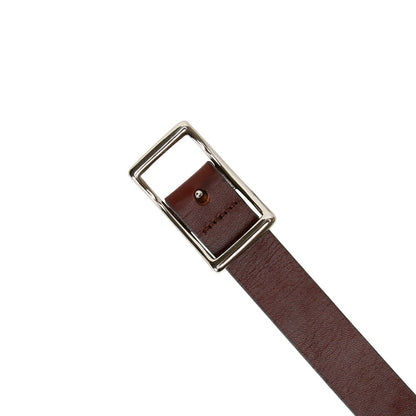 leathertone｜栃木レザーサマーオイルベルト 25mm幅 センターピンバックル